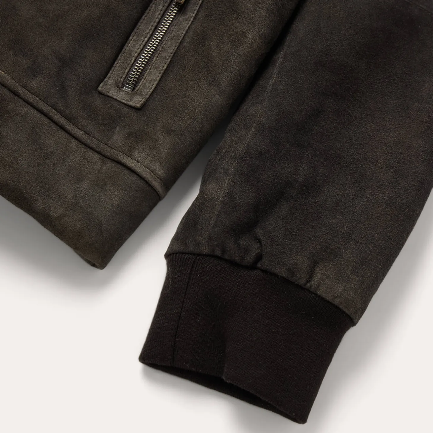 Suede Hooded Jacket