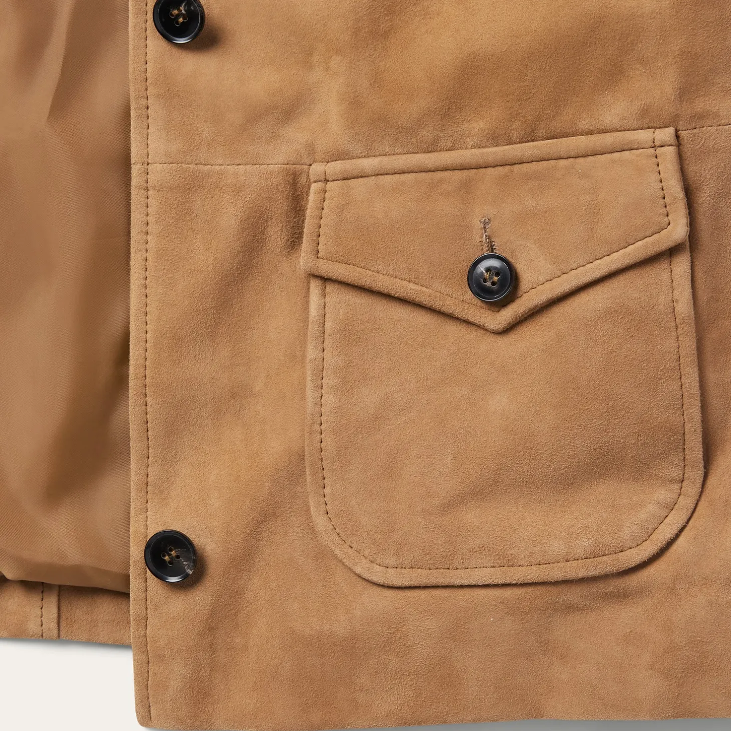 Suede Shearling Cropped Jacket