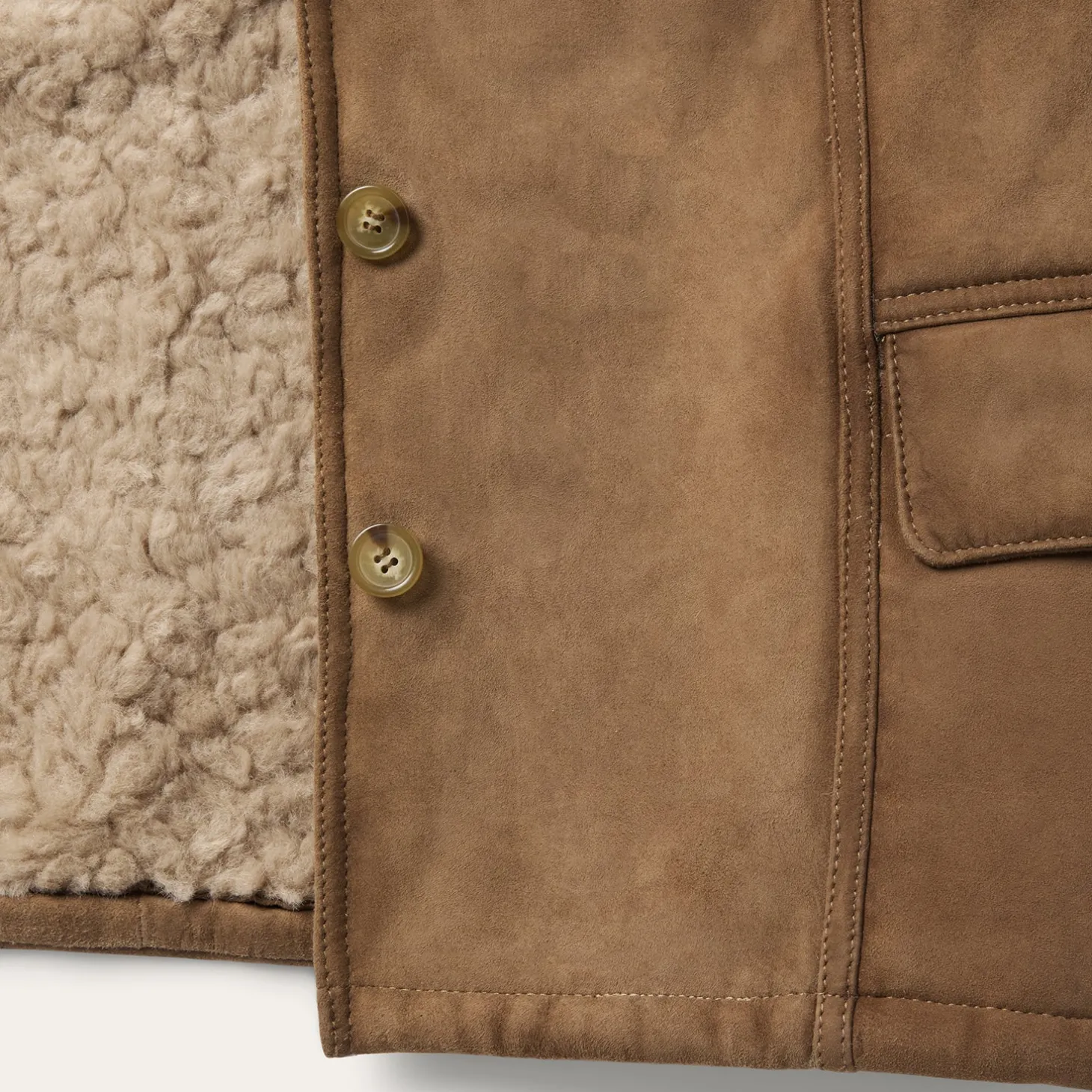 Suede Shearling Jacket