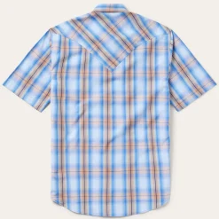 Sunrise Plaid Short-Sleeve Western Shirt