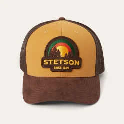 Tan Sunset Trucker Cap