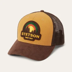 Tan Sunset Trucker Cap