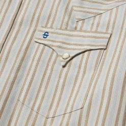 Ticking Stripe Western Shirt