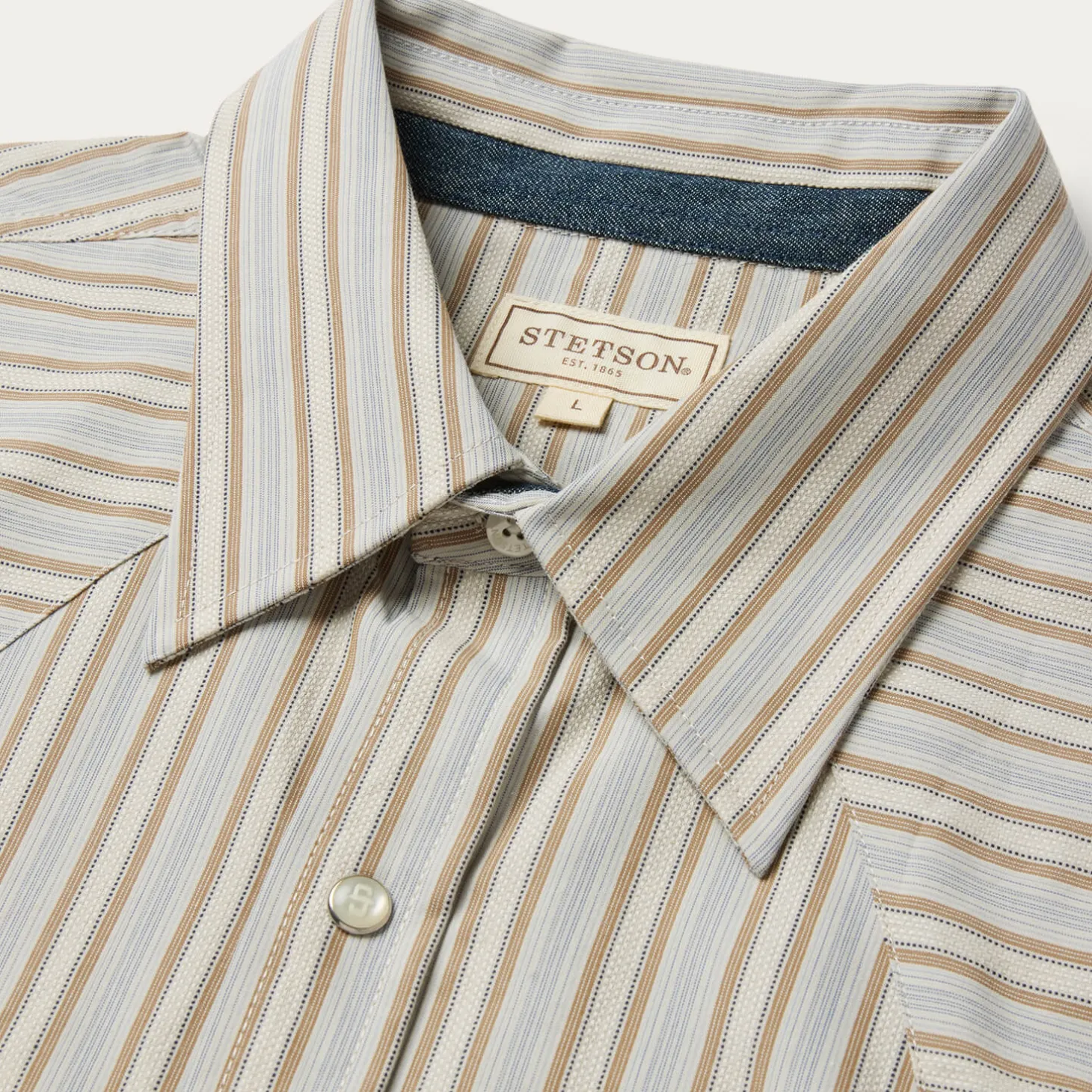 Ticking Stripe Western Shirt