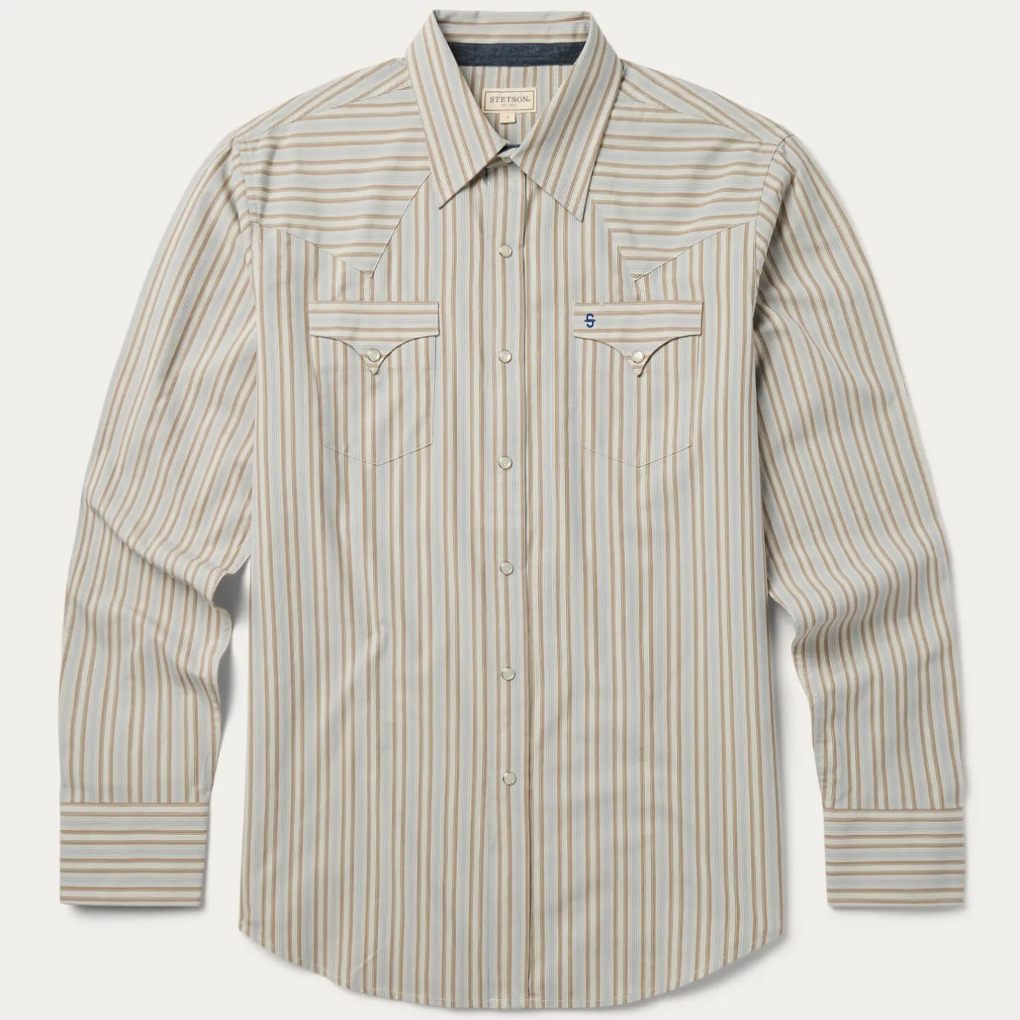 Ticking Stripe Western Shirt