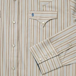 Ticking Stripe Western Shirt
