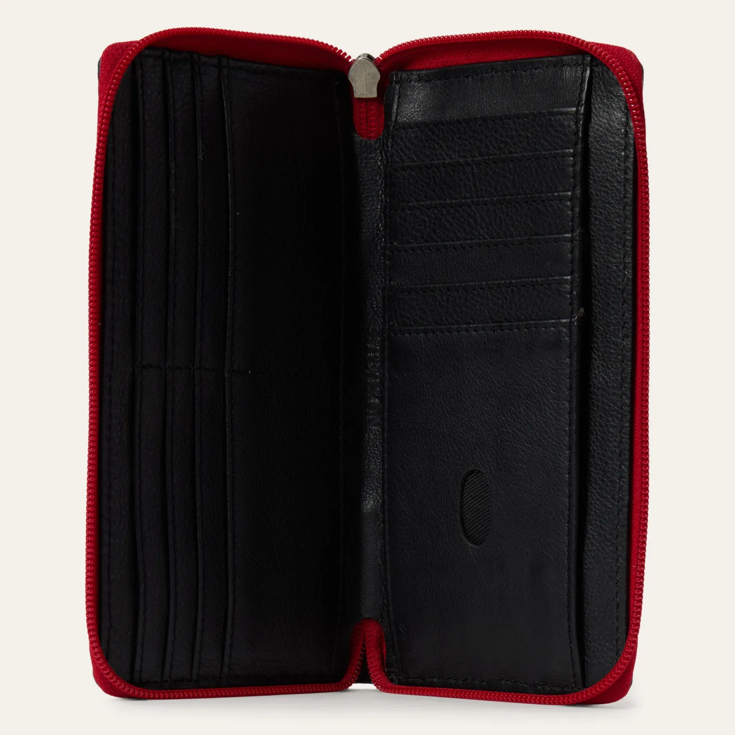 Tooled Croco Embossed Zip Wallet