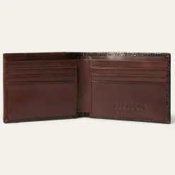 Tooled Embossed Croco Bi-Fold Wallet