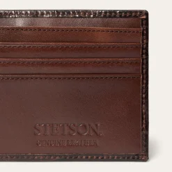 Tooled Embossed Croco Bi-Fold Wallet