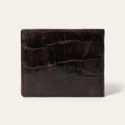 Tooled Embossed Croco Bi-Fold Wallet