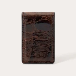Tooled Embossed Croco Money Clip