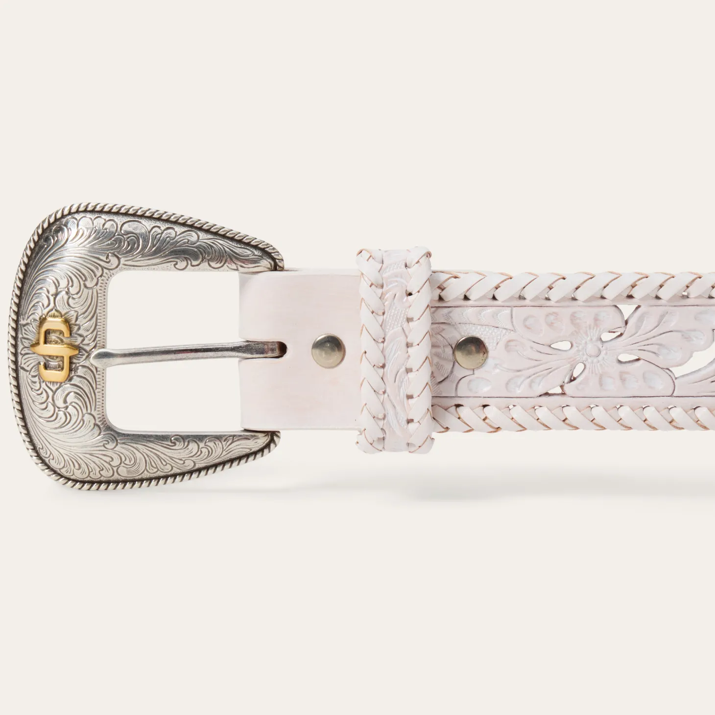 Tooled Laced Edge Belt