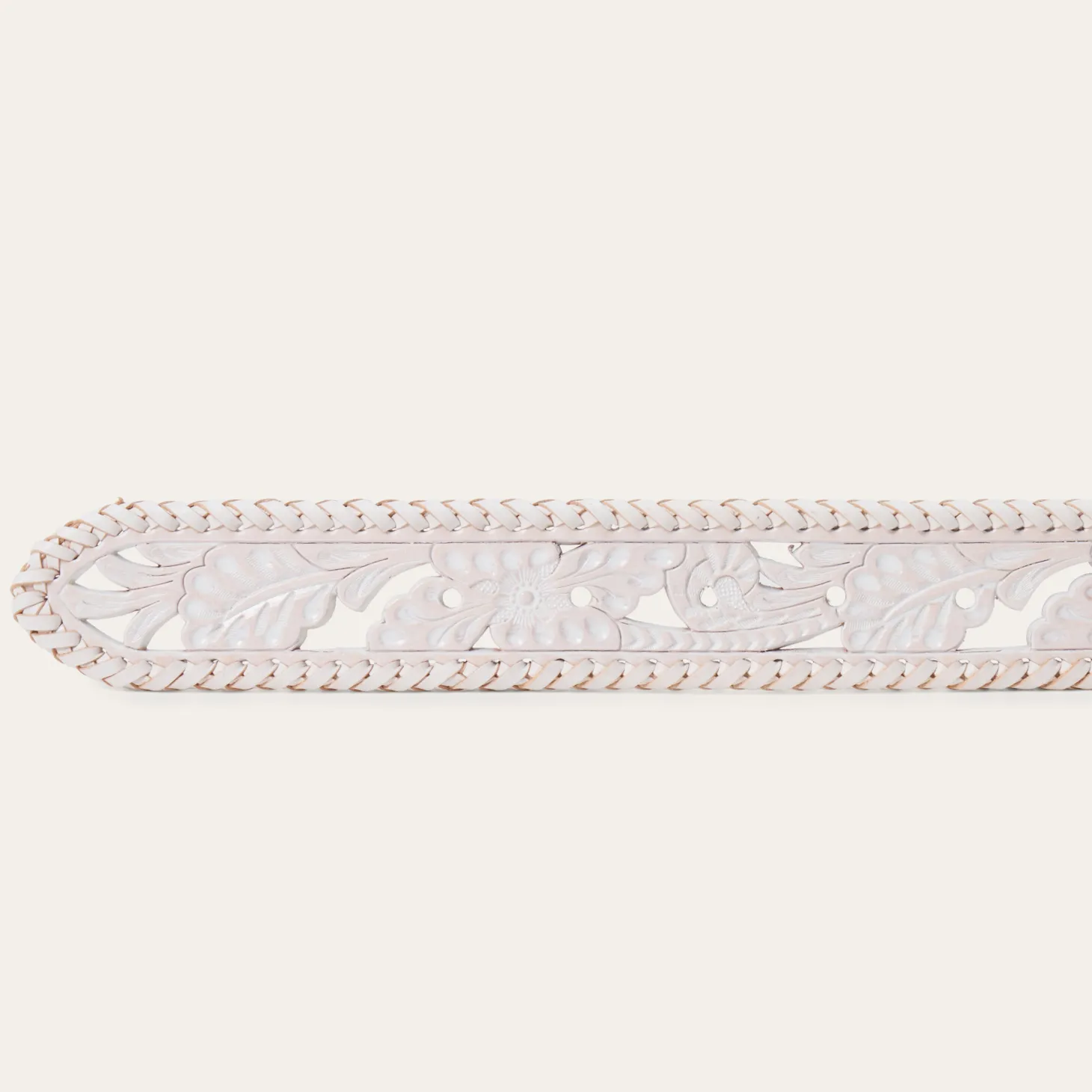 Tooled Laced Edge Belt