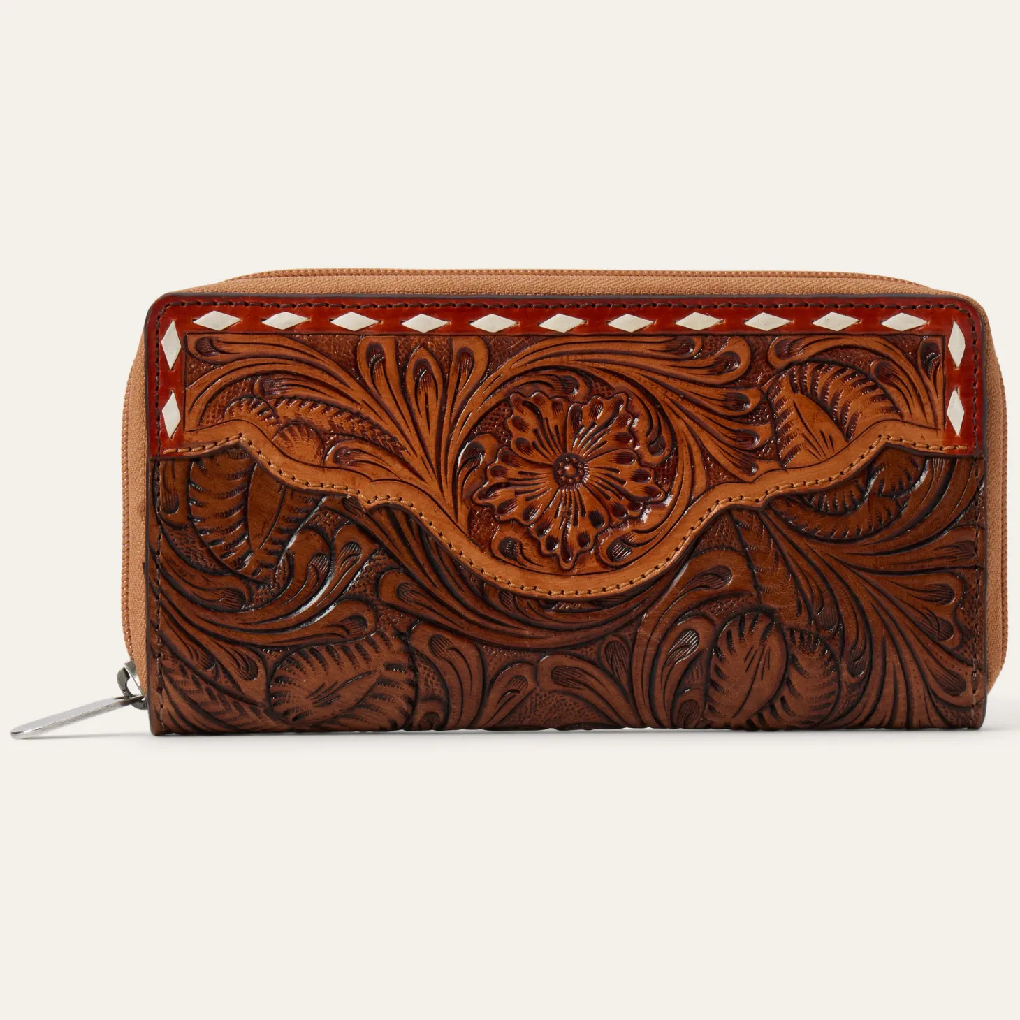 Tooled Zip Wallet