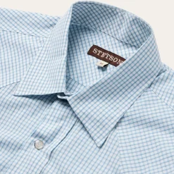 Two Stripe Check Western Shirt