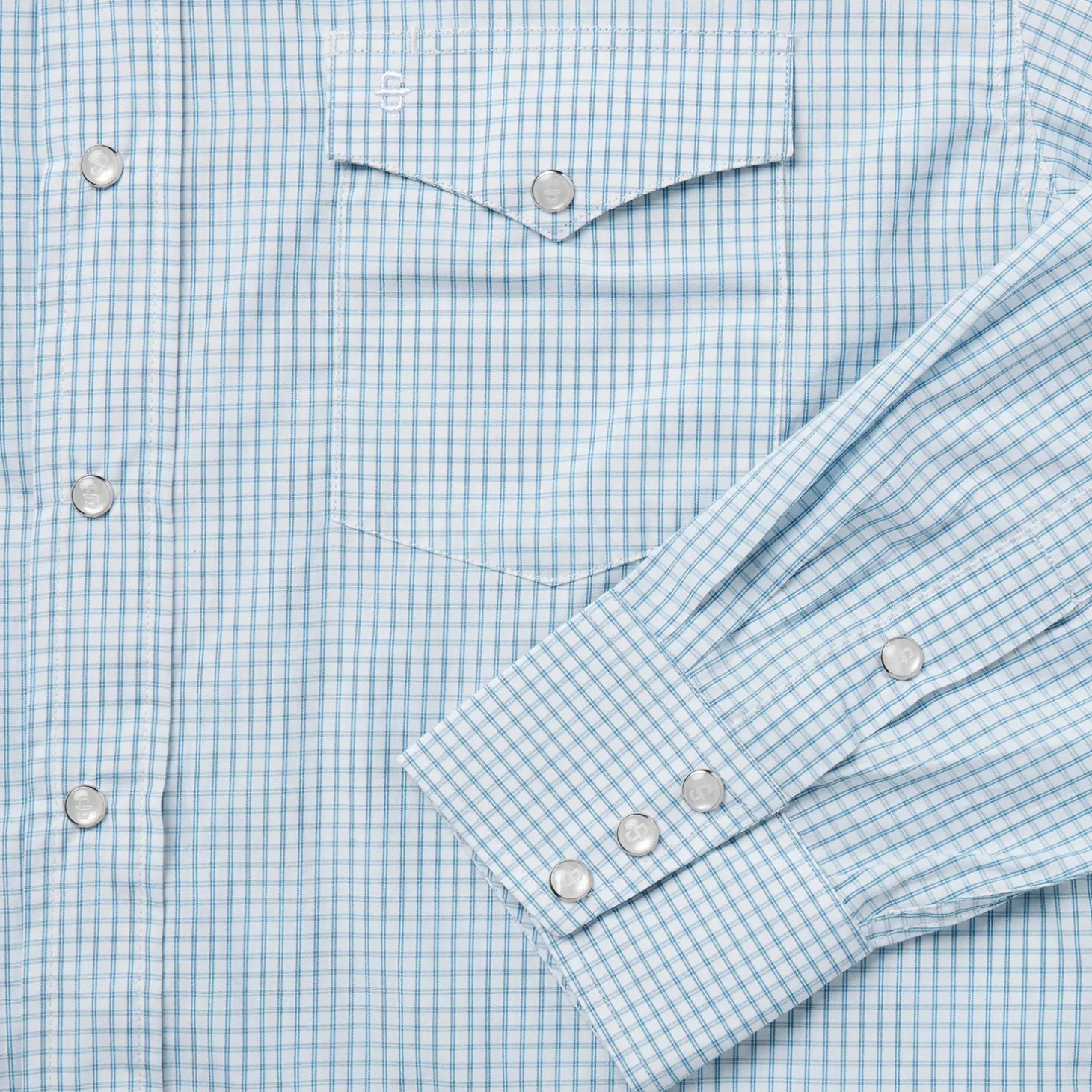Two Stripe Check Western Shirt
