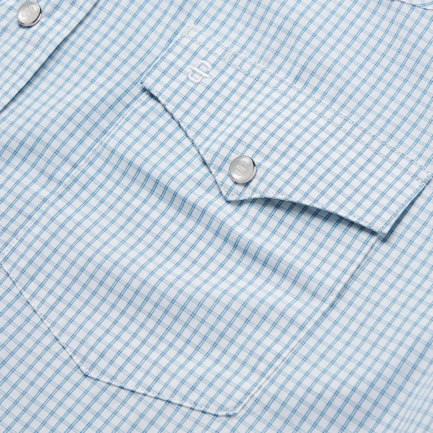 Two Stripe Check Western Shirt