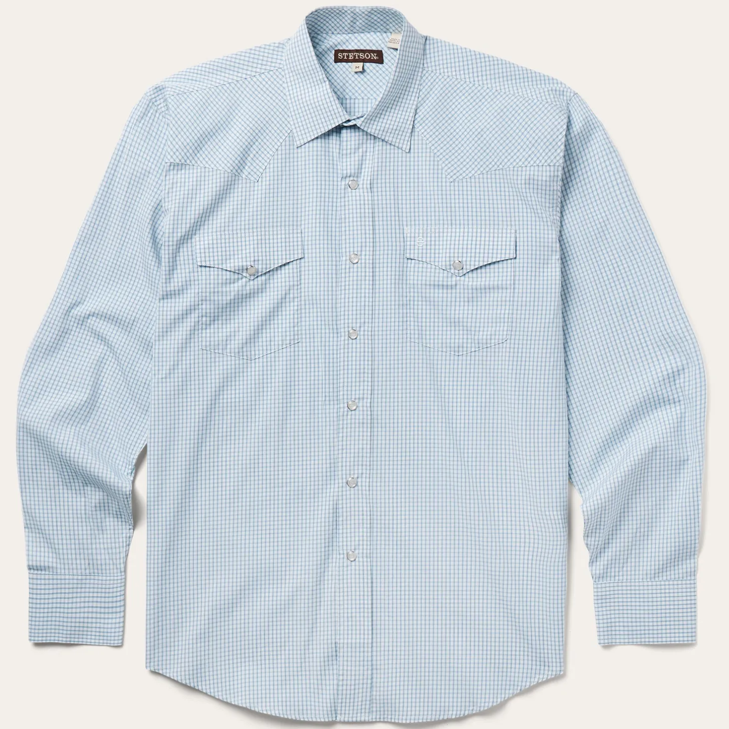 Two Stripe Check Western Shirt