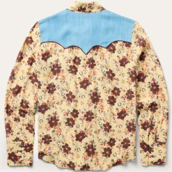 Vintage Floral Print Western Shirt