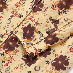 Vintage Floral Print Western Shirt