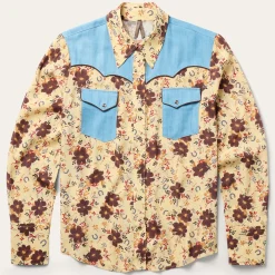 Vintage Floral Print Western Shirt