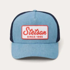 Washed Denim 1865 Patch Trucker Cap