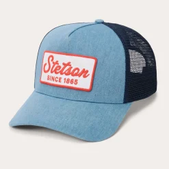 Washed Denim 1865 Patch Trucker Cap