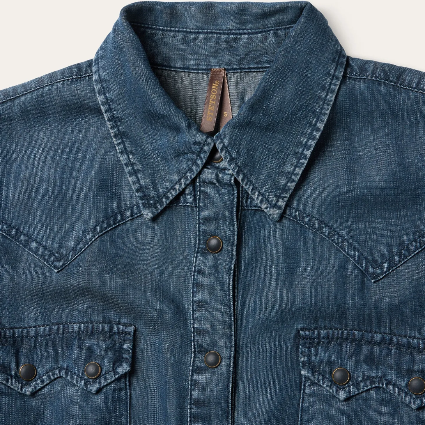 Western Denim Maxi Dress
