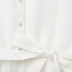 White Linen Shirt Dress