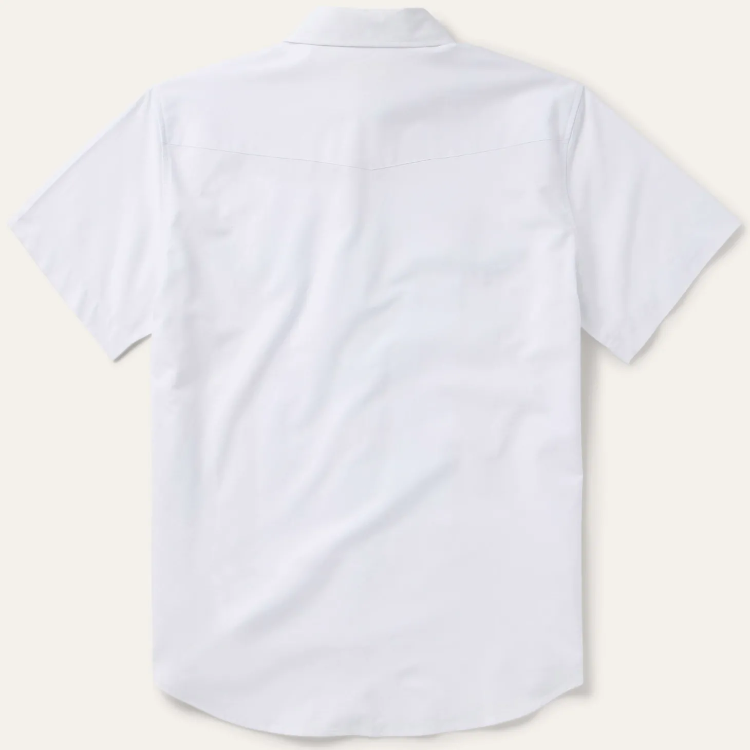White Oxford Short Sleeve Western Shirt