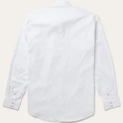 White Pinpoint Oxford Western Shirt