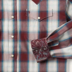 Wine Plaid Shirt