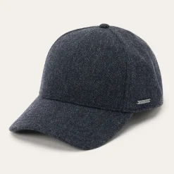 Wool Herringbone Baseball Cap