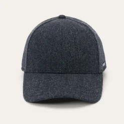Wool Herringbone Baseball Cap