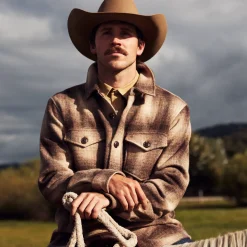 Wool Plaid Shirt Jacket