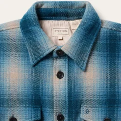 Wool Plaid Shirt Jacket