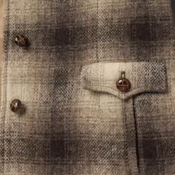 Wool Plaid Western Blazer