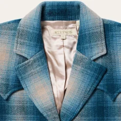 Wool Plaid Western Blazer