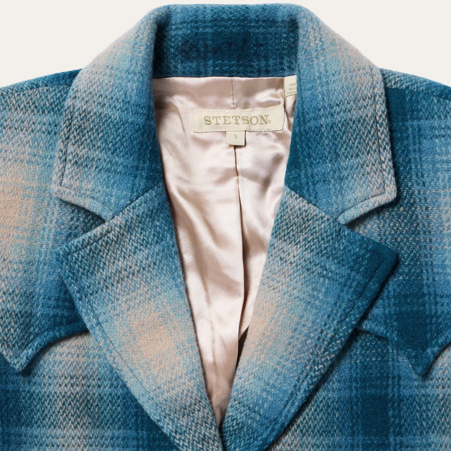 Wool Plaid Western Blazer