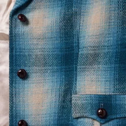 Wool Plaid Western Blazer