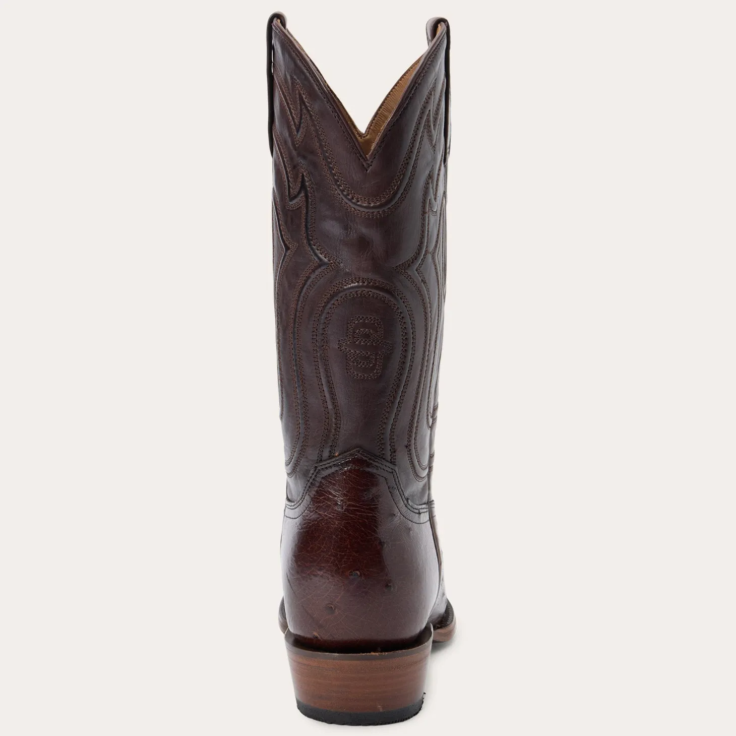Wyatt Smooth Ostrich Boots