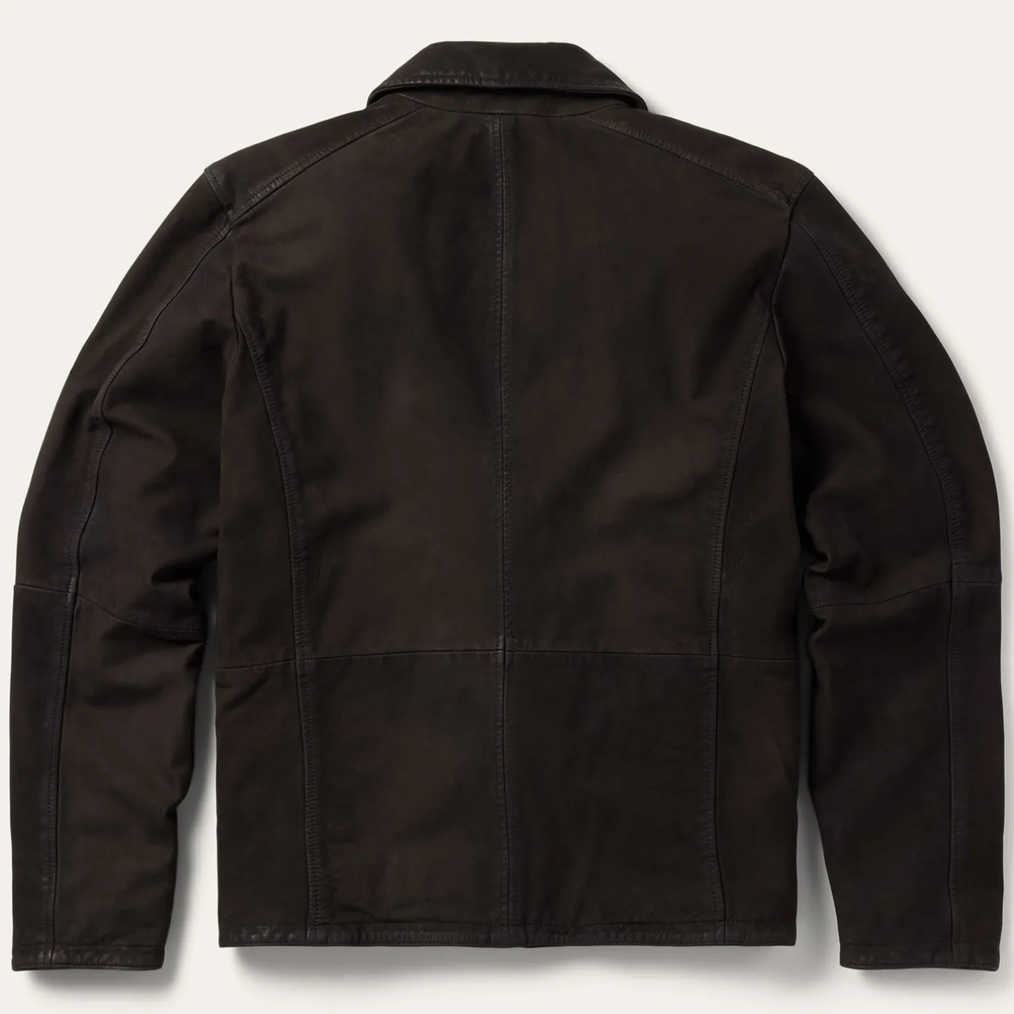 Zip Front Suede Leather Jacket